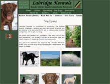 Tablet Screenshot of labridgekennels.com